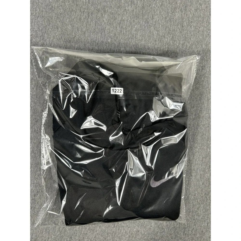 Nike Dri-Fit Mens Black Pullover Hoodie Athletic Drawstring Casual Wear M